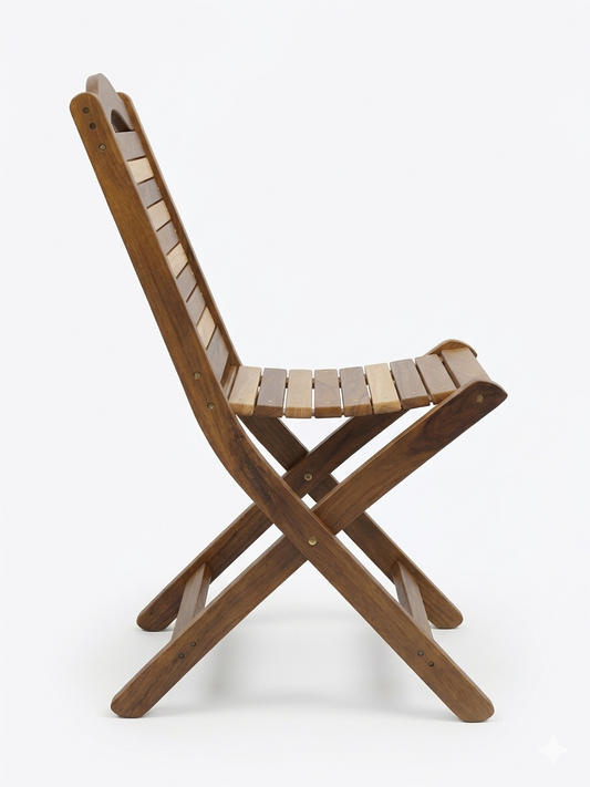 Premium Wooden Folding Chair & Table Set