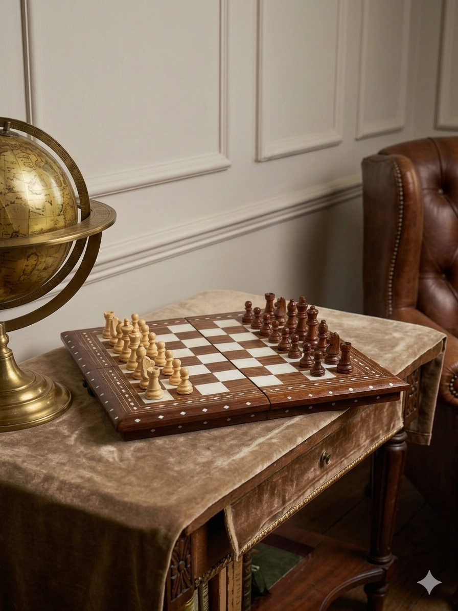 Premium Signature Wooden Chess