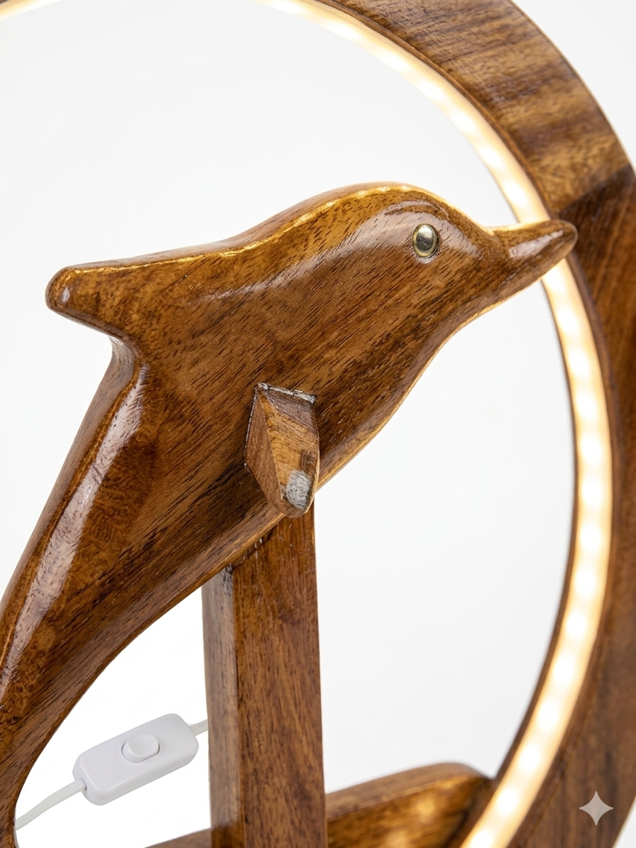 Pacifica Dolphin Halo Lamp