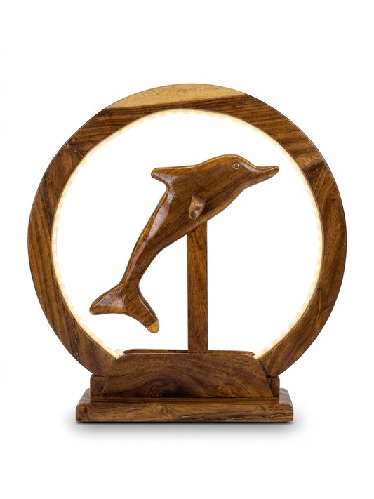 Pacifica Dolphin Halo Lamp