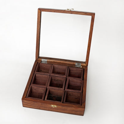 Handcrafted Wooden Masala Box