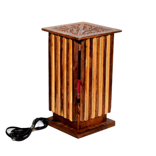 Handcrafted Rosewood Lamp