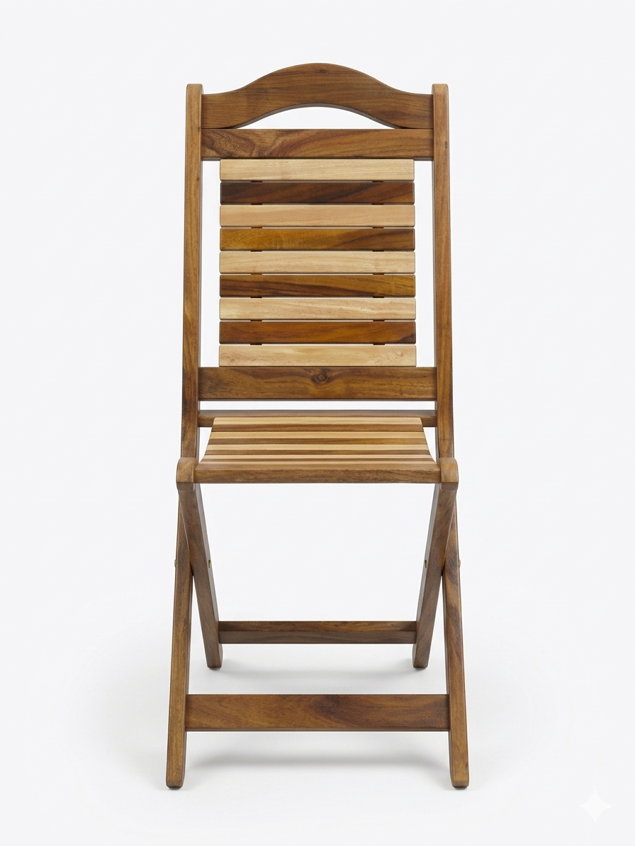 Premium Wooden Folding Chair & Table Set
