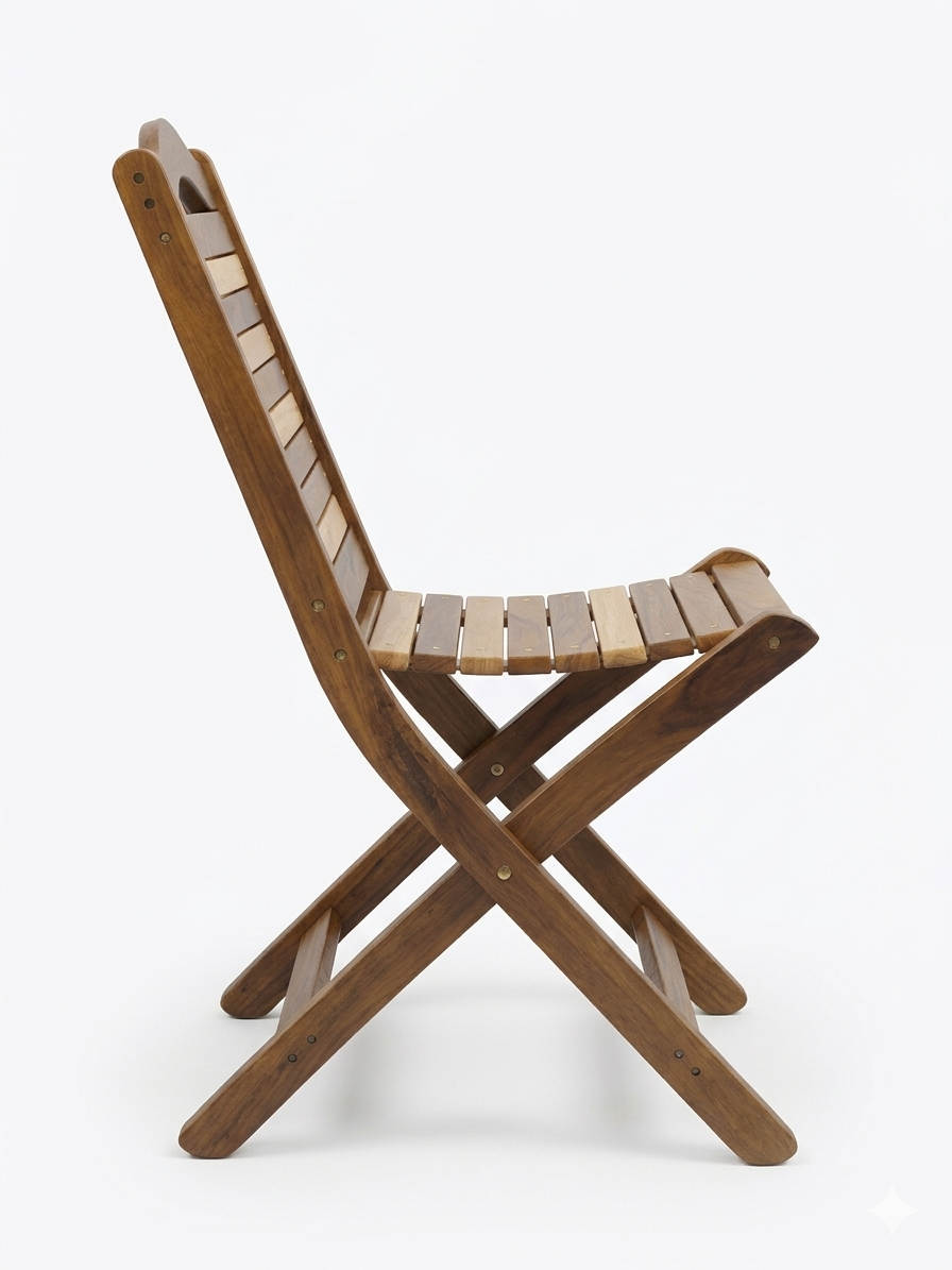 Premium Wooden Folding Chair & Table Set
