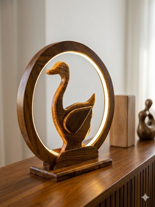 Serenity Swan Halo Lamp
