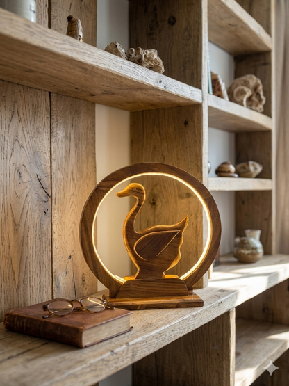 Serenity Swan Halo Lamp
