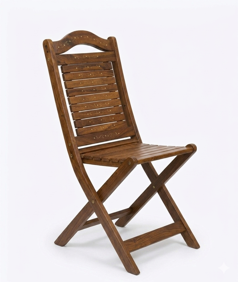 Premium Wooden Folding Chair & Table Set