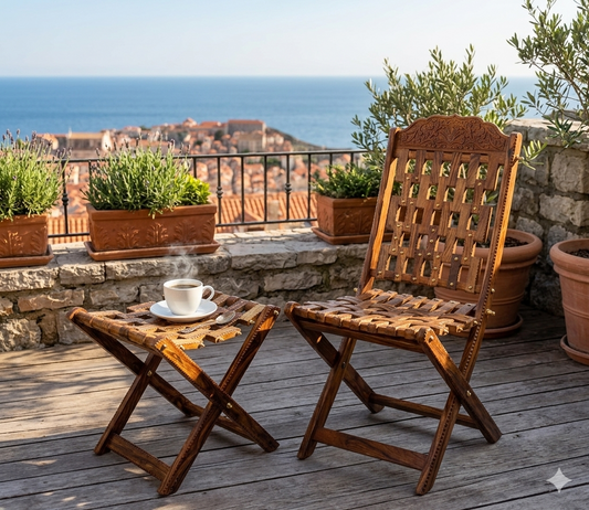 Artisan Combo Set 2 in 1  Folding Chair & Stool