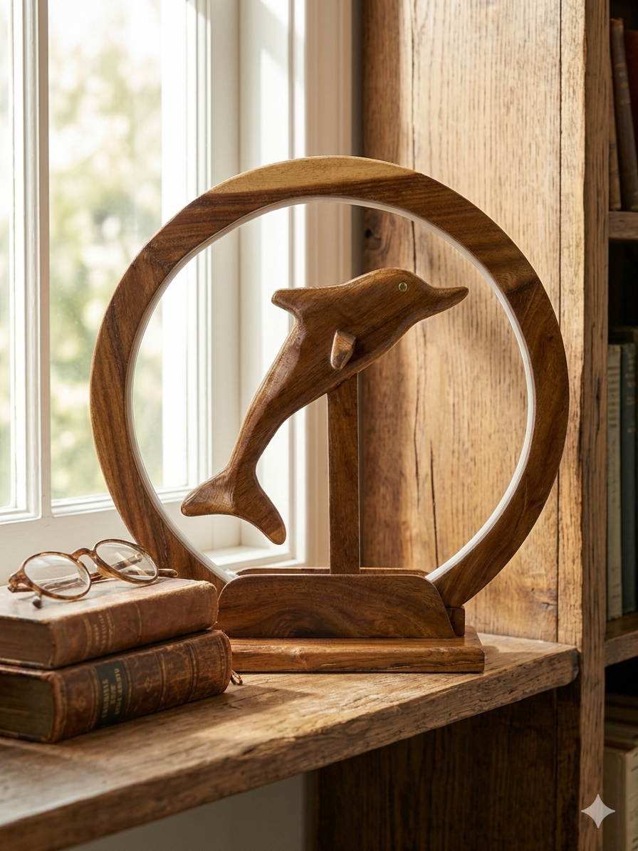 Pacifica Dolphin Halo Lamp