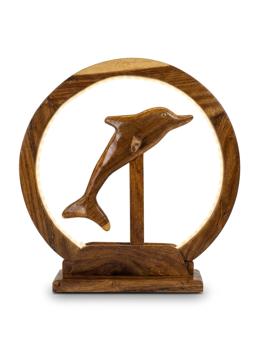 Pacifica Dolphin Halo Lamp