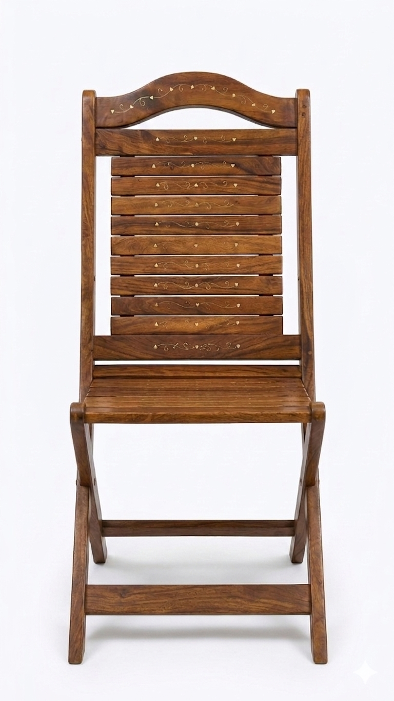 Premium Wooden Folding Chair & Table Set