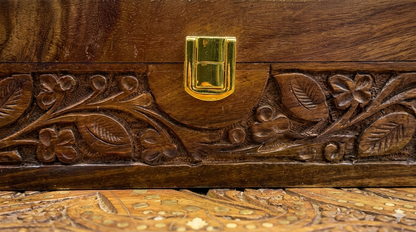 Hand-Carved Luxury 10-Slot Wooden Watch Box – Premium Gift for Him 🎁