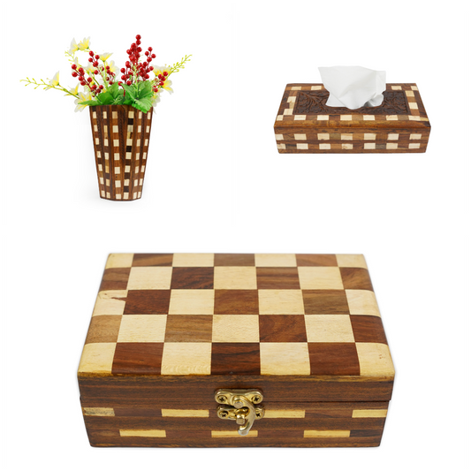 3-in-1 Wooden Essentials Set - Household Products by Shajar